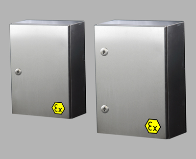 Stainless steel wall-mounting cases ex housing